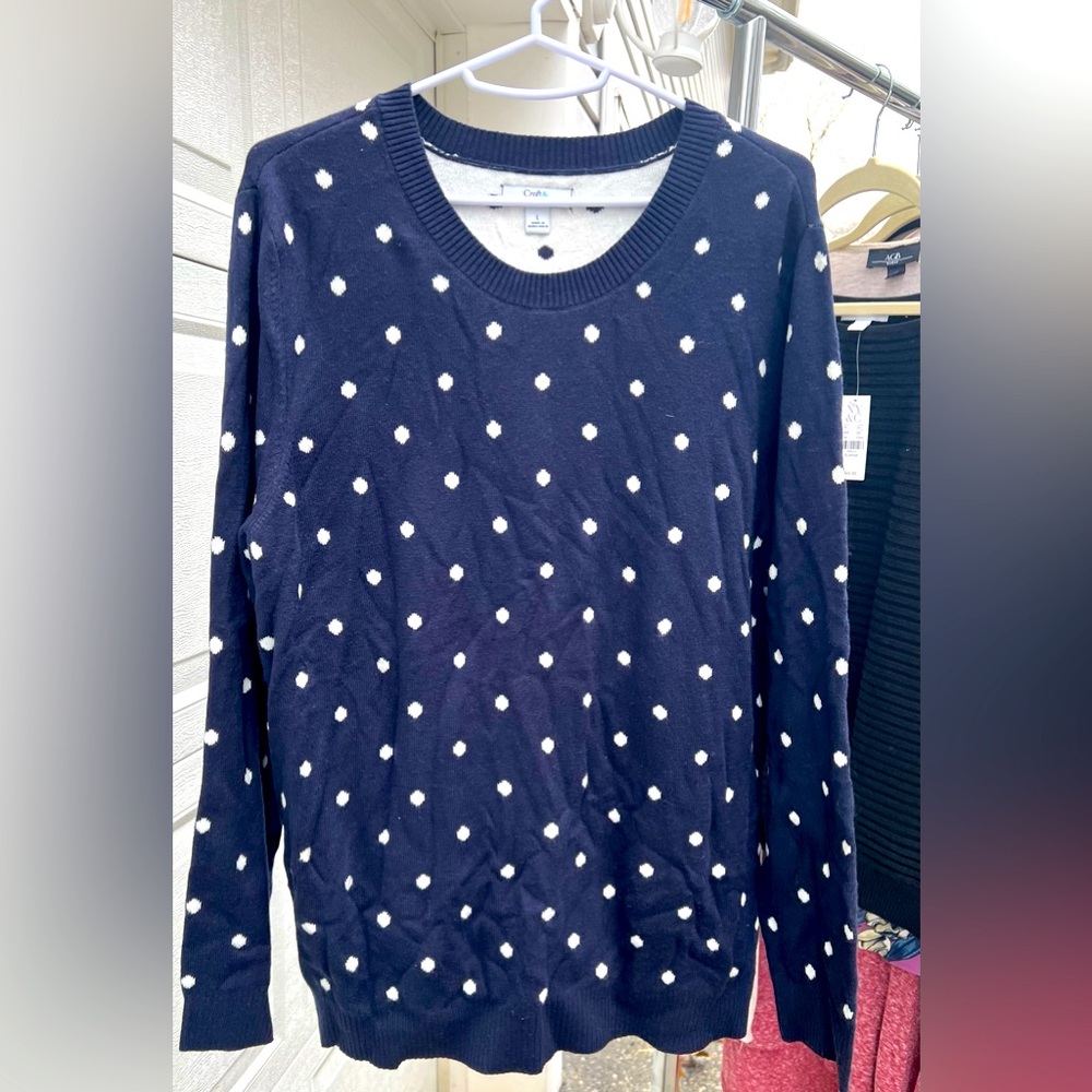 Women’s polka dot sweater